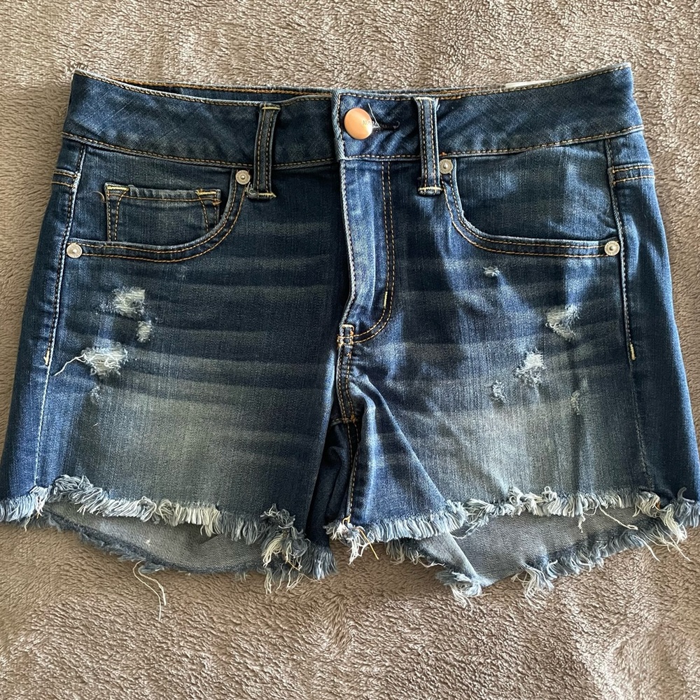 Dark Wash Jean Shorts